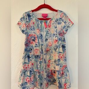 Lilly Pulitzer Kids Dress with Nautical and Floral Print